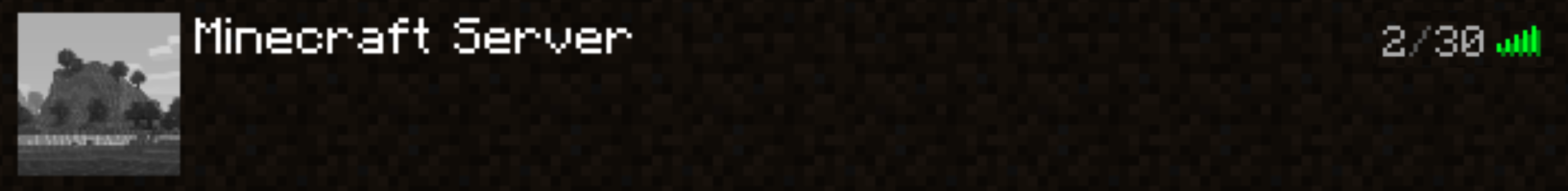 Minecraft server list